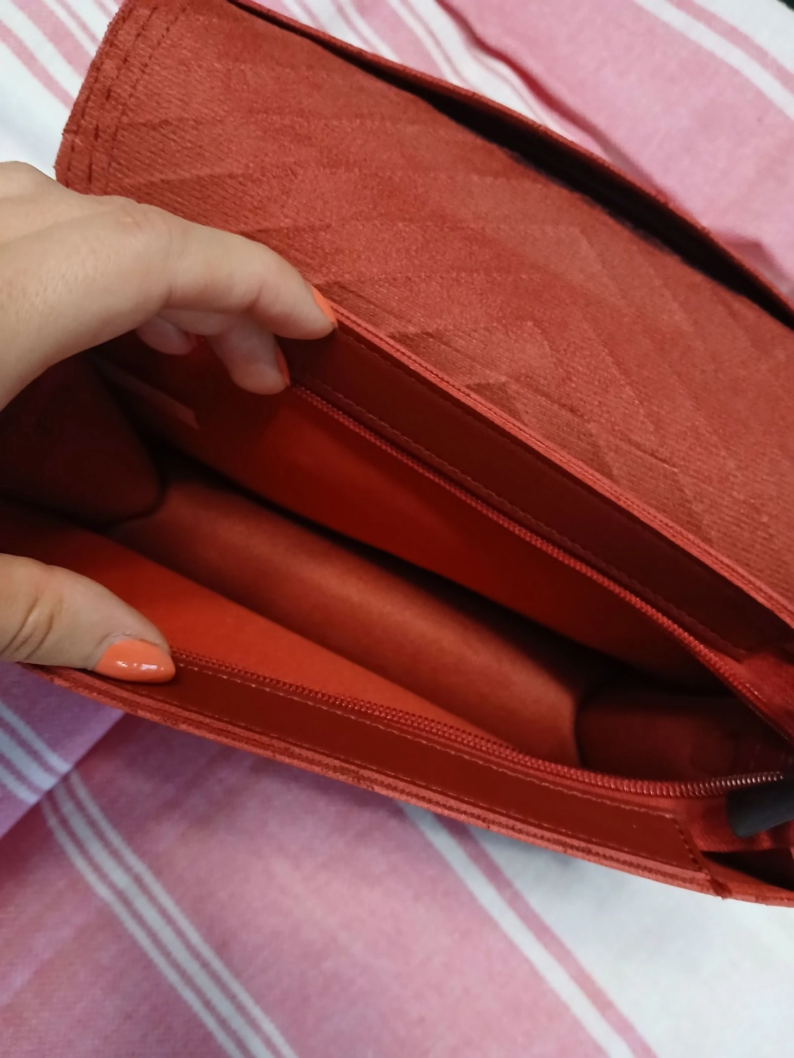 Bolso rojo burdeos chic – photo 5